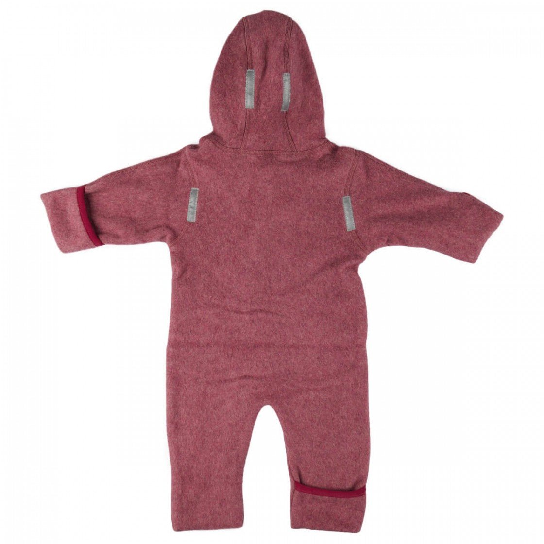 Bio-Baumwoll-Fleece-Overall malve Hoppediz - Familienbande