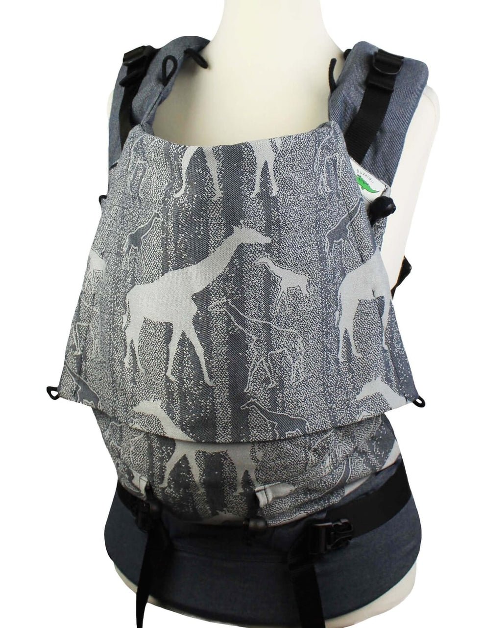 Buzzidil Babytrage I Giraffe Garden Denim I - Standard Size Buzzidil
