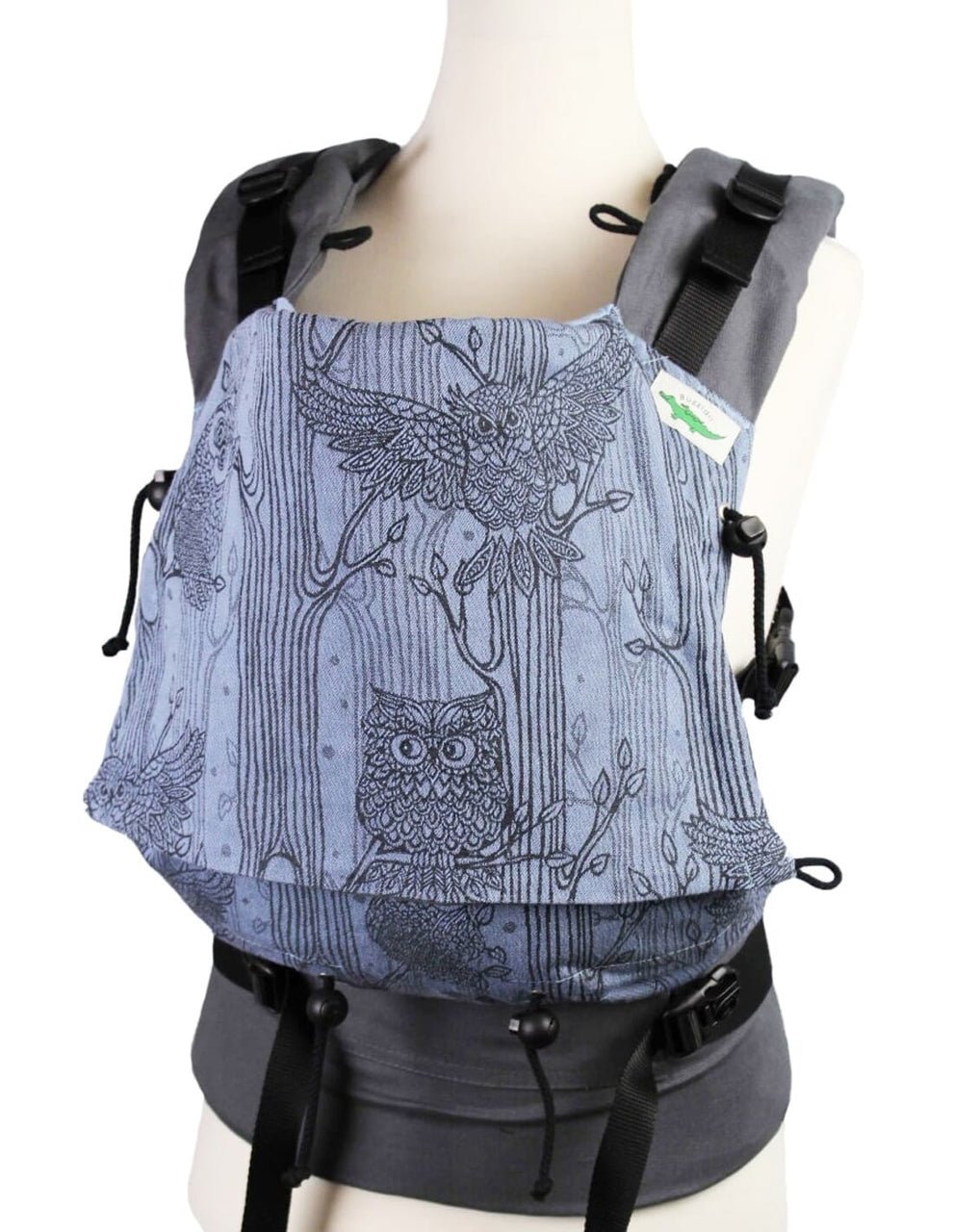 Buzzidil Babytrage I Owl so blue I - Standard Size Buzzidil