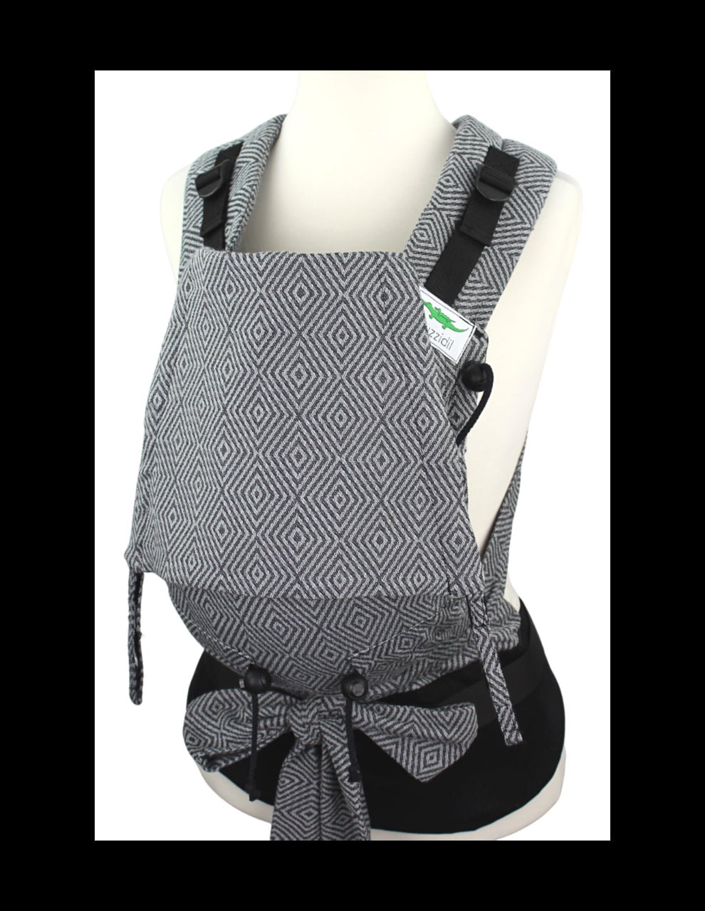 Buzzidil Babytrage MyTai Halfbuckle - Diamond Dust Argento Buzzidil