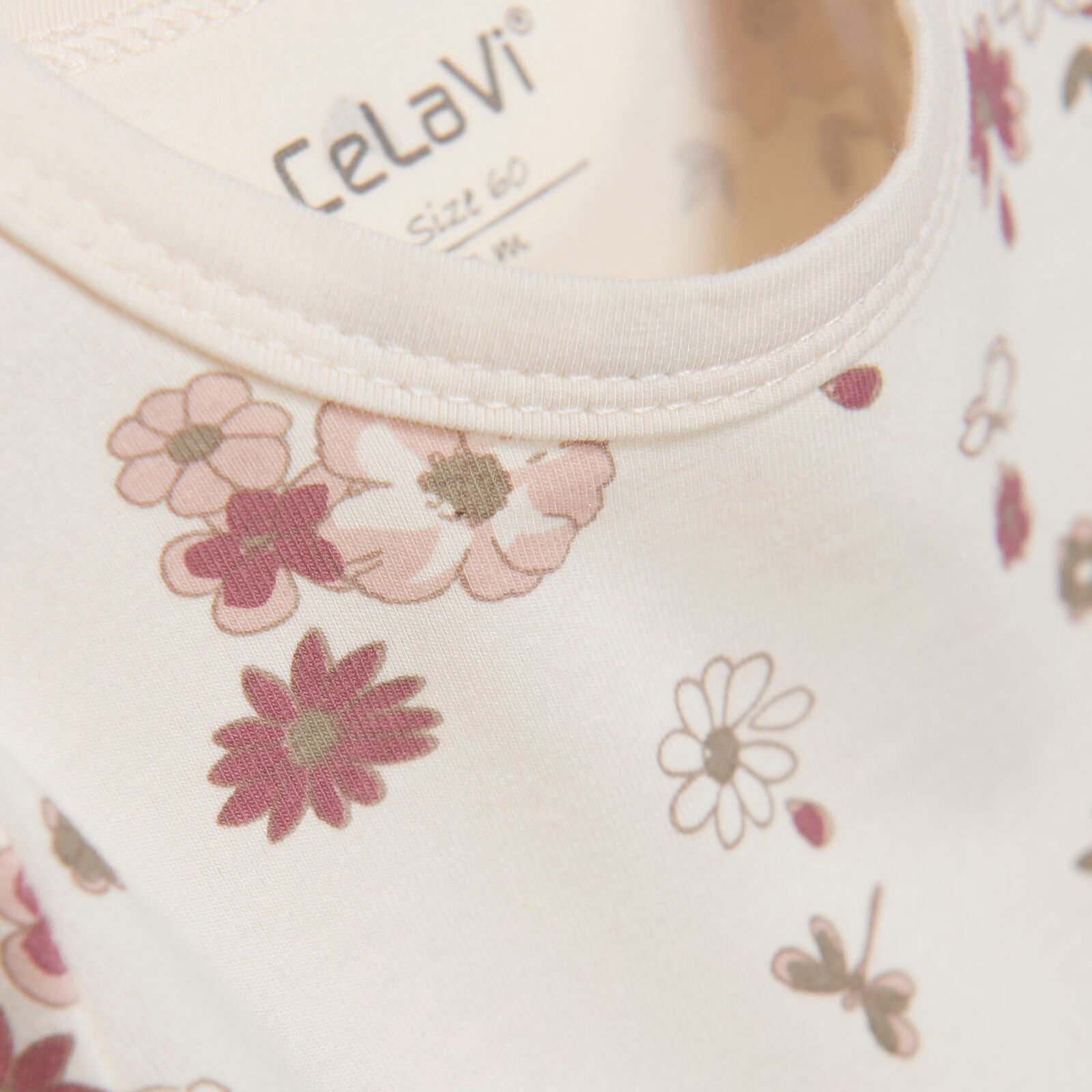 CeLaVi Body kurzarm Bambusviskose/Baumwolle - Rose Cloud CeLaVi