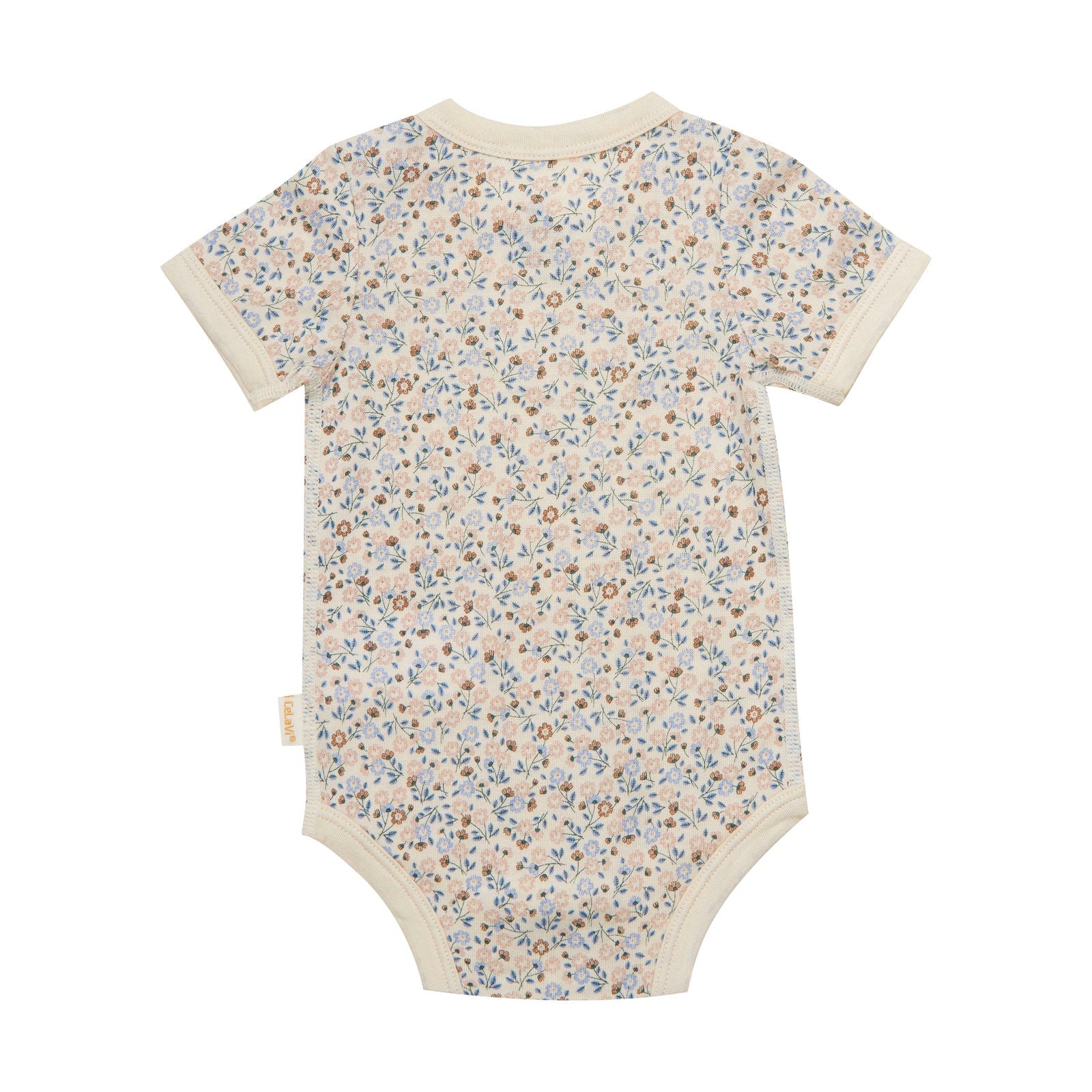 CeLaVi Kurzarm-Sommer Body Wolle/Bambusviskose - Blumen CeLaVi