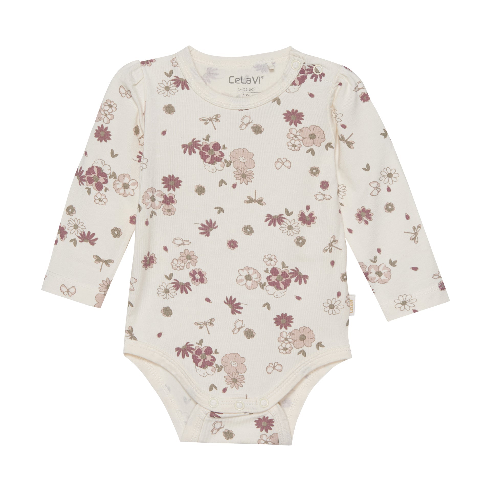CeLaVi Langarm Body Bambusviskose/Baumwolle - Rose Cloud CeLaVi