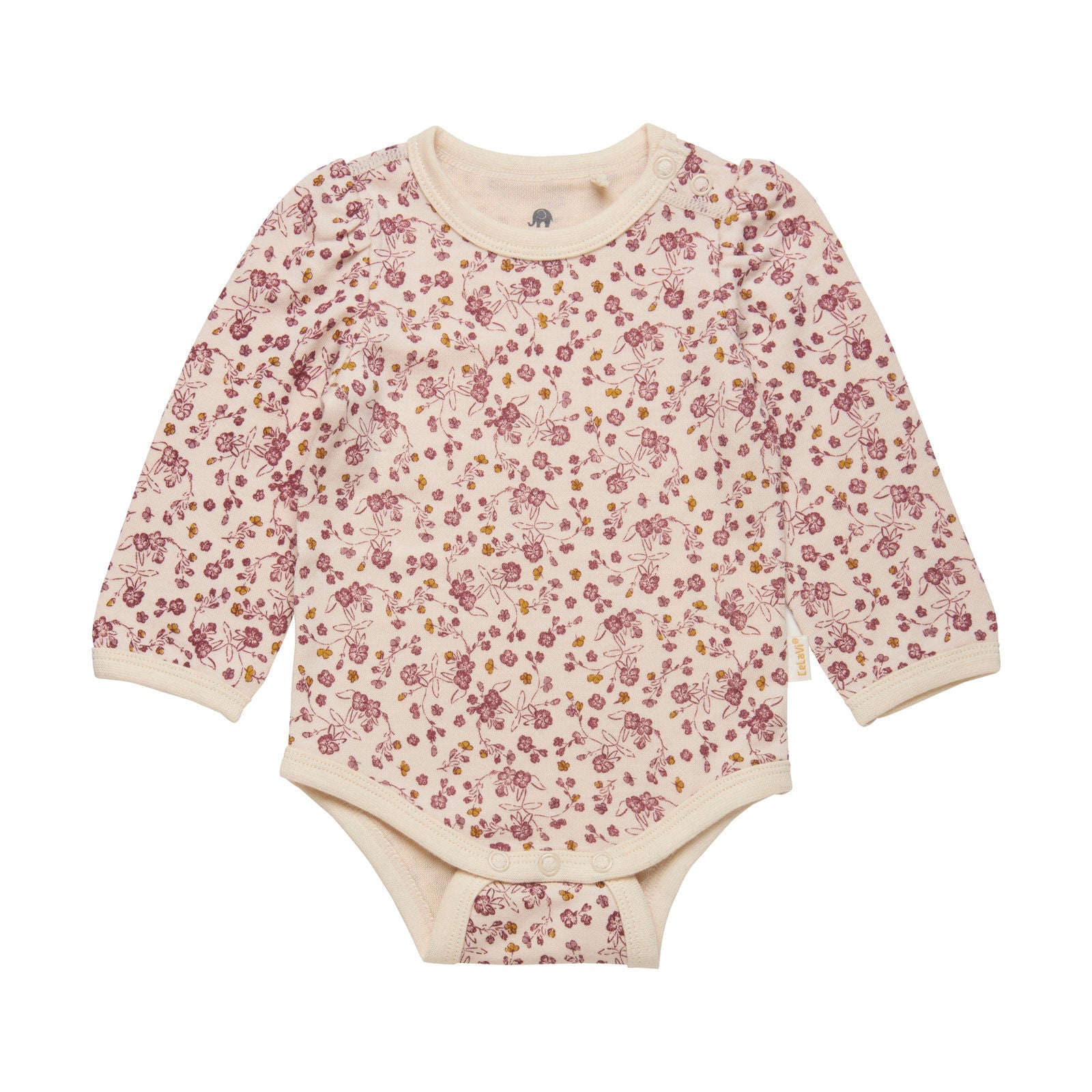 CeLaVi Langarm-Body Wolle/Bambusviskose - Blumen CeLaVi