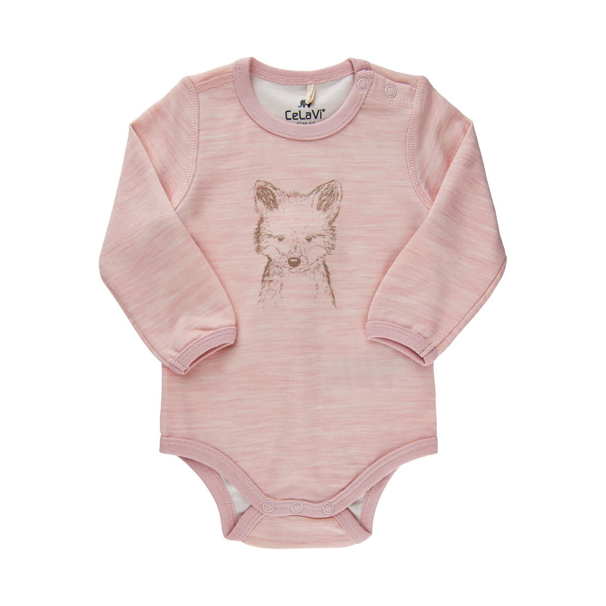 CeLaVi Langarm-Body Wolle/Bambusviskose Pale Mauve CeLaVi