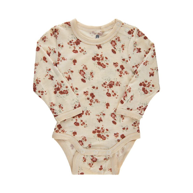 CeLaVi Langarm-Sommer Body Wolle/Bambusviskose Blumen CeLaVi