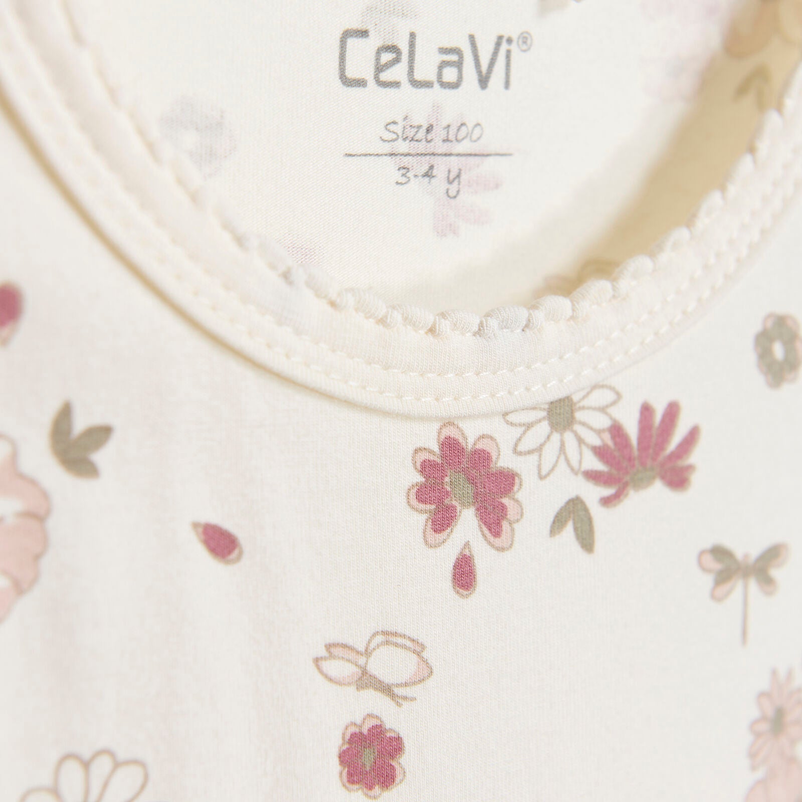 CeLaVi Nachthemd Bambusviskose/Baumwolle - Rose Cloud Familienbande