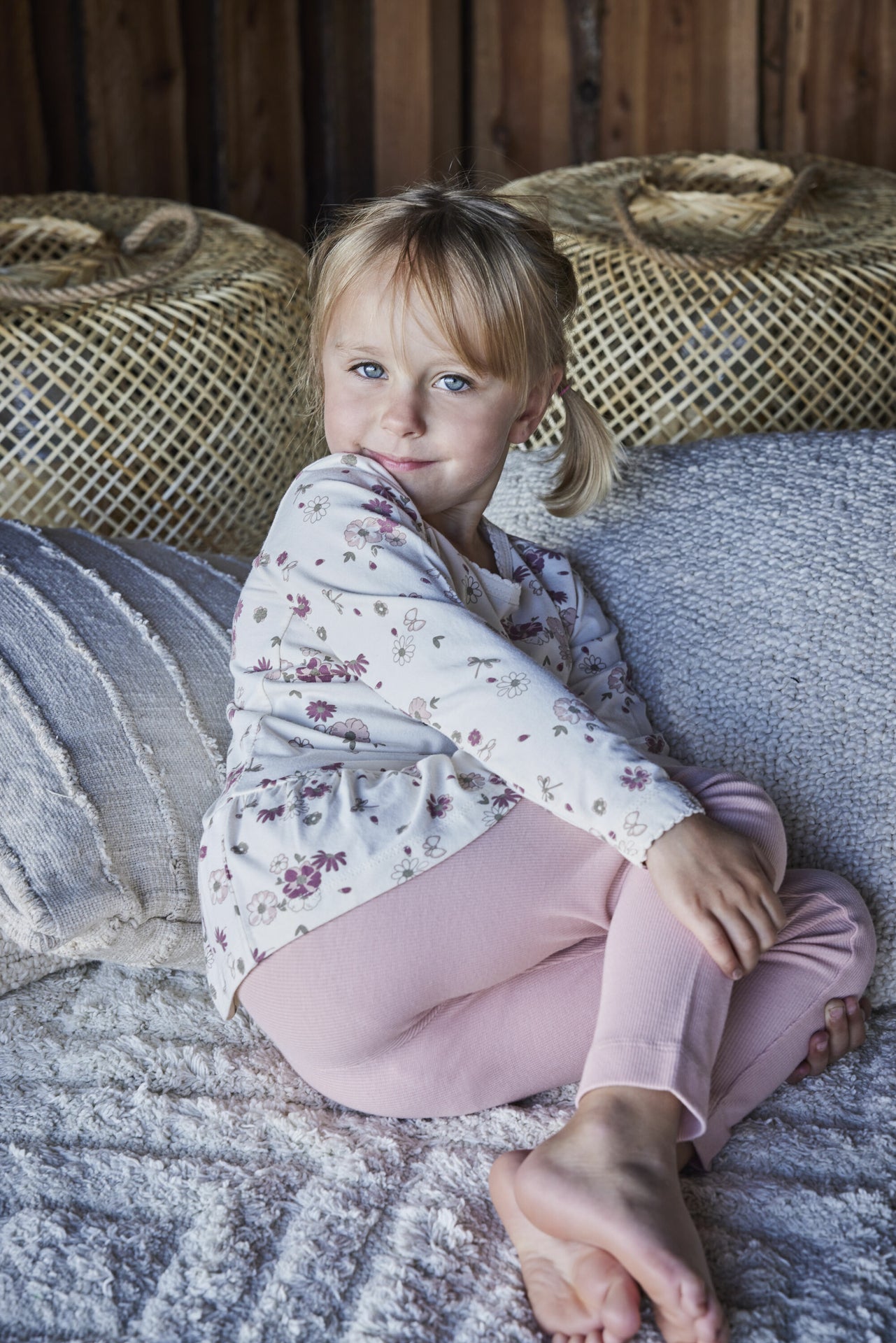CeLaVi Pyjama Bambusviskose/Baumwolle - Rose Cloud Familienbande