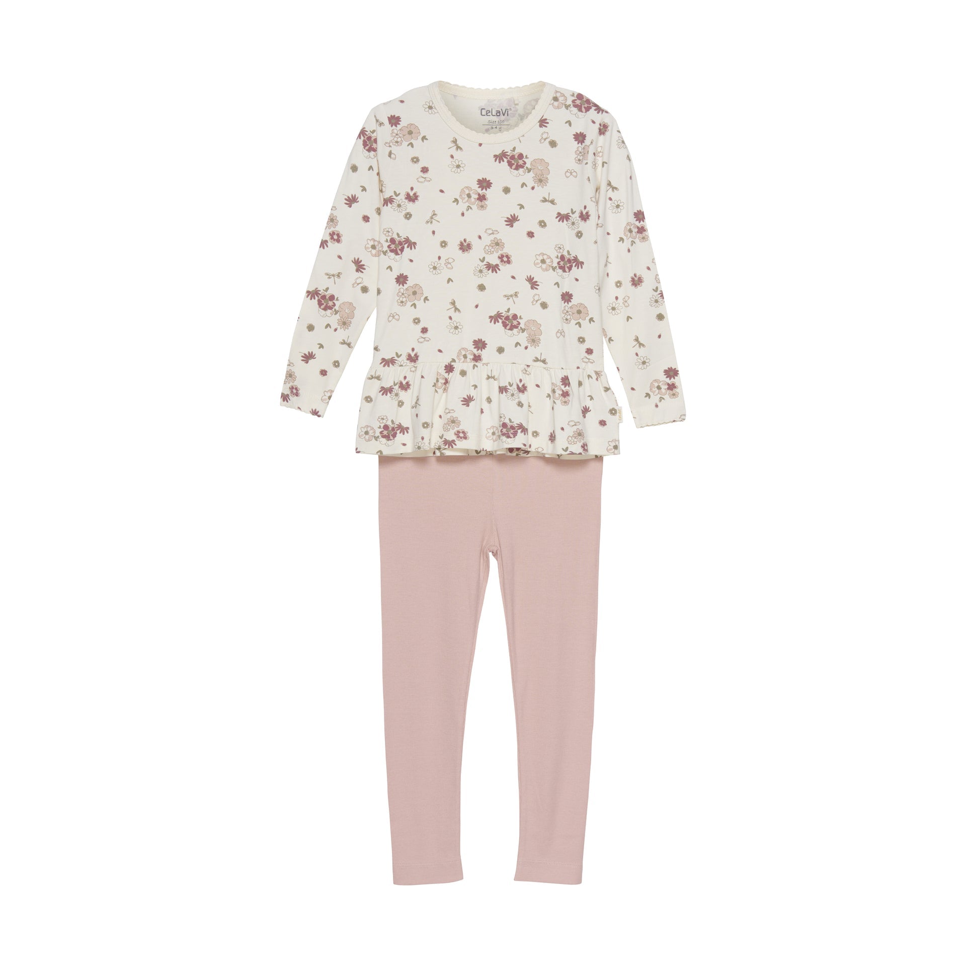 CeLaVi Pyjama Bambusviskose/Baumwolle - Rose Cloud Familienbande