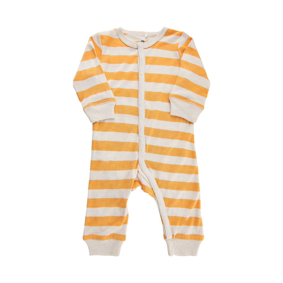 CeLaVi Sommer Pijama Wolle/Bambusviskose gelb gestreift CeLaVi