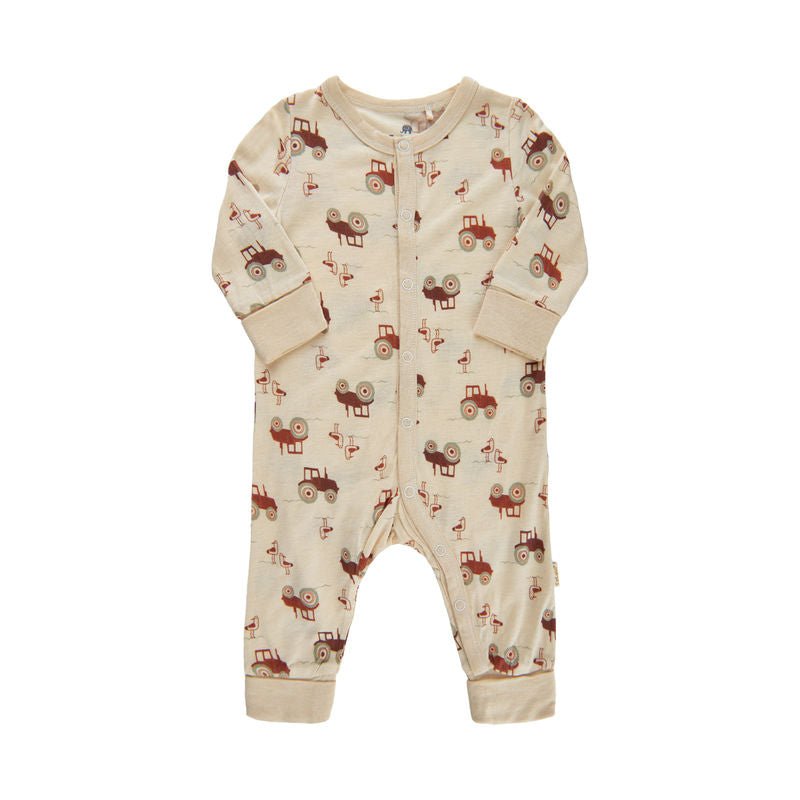 CeLaVi Sommer Pyjama Wolle/Bambusviskose Traktor CeLaVi