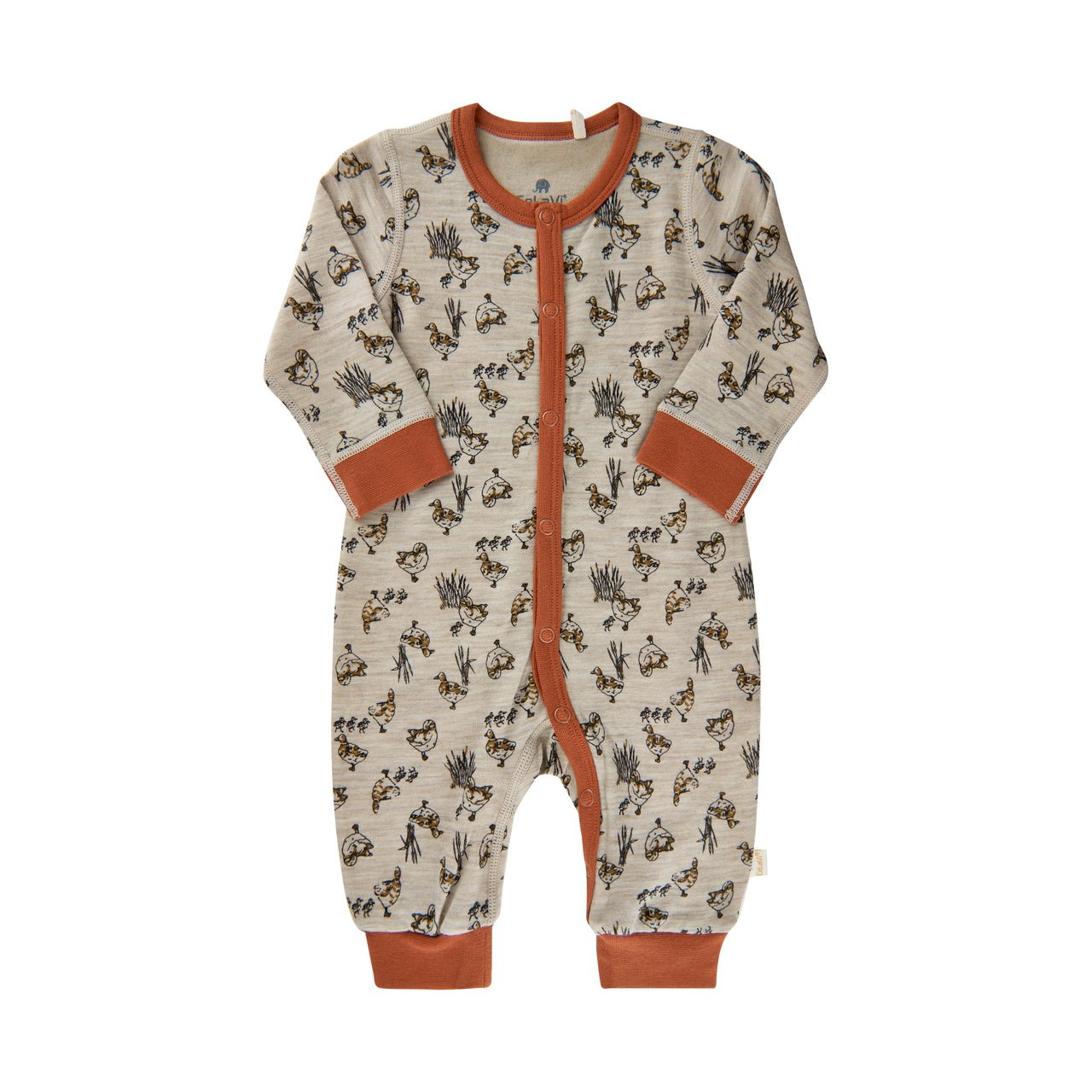 CeLaVi Spieler/Pyjama/Jumpsuit Wolle/Bambusviskose - Baked Clay CeLaVi