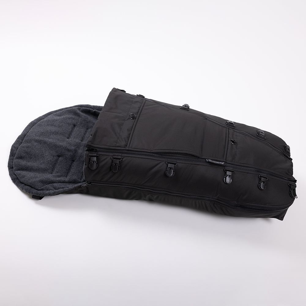 cocoome Allrounder Hybrid 4in1 Fusssack schwarz - Familienbande