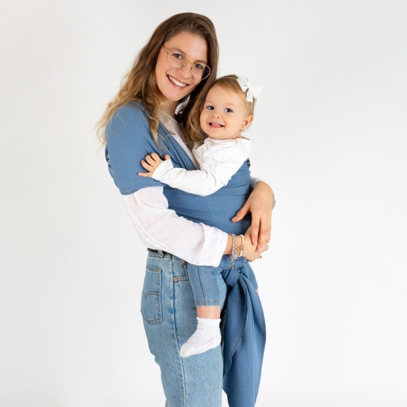 cocoome elastisches Tragtuch Jona inkl. Nackenrolle und Knopfgummi cocoome