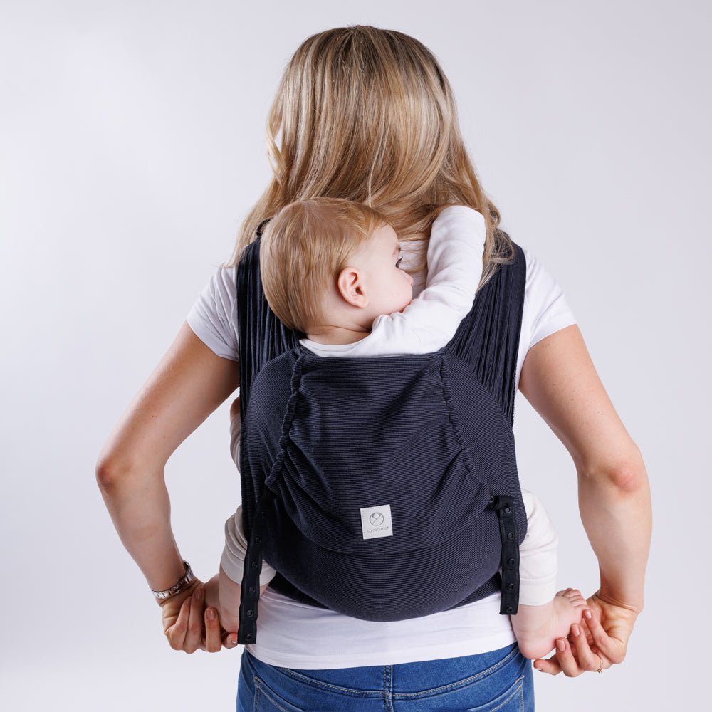 COCOOME® HELIUM - elastische Babytrage Wrapconversion - anthrazit cocoome