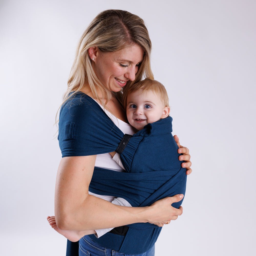 COCOOME® HELIUM - elastische Babytrage Wrapconversion - petrol cocoome