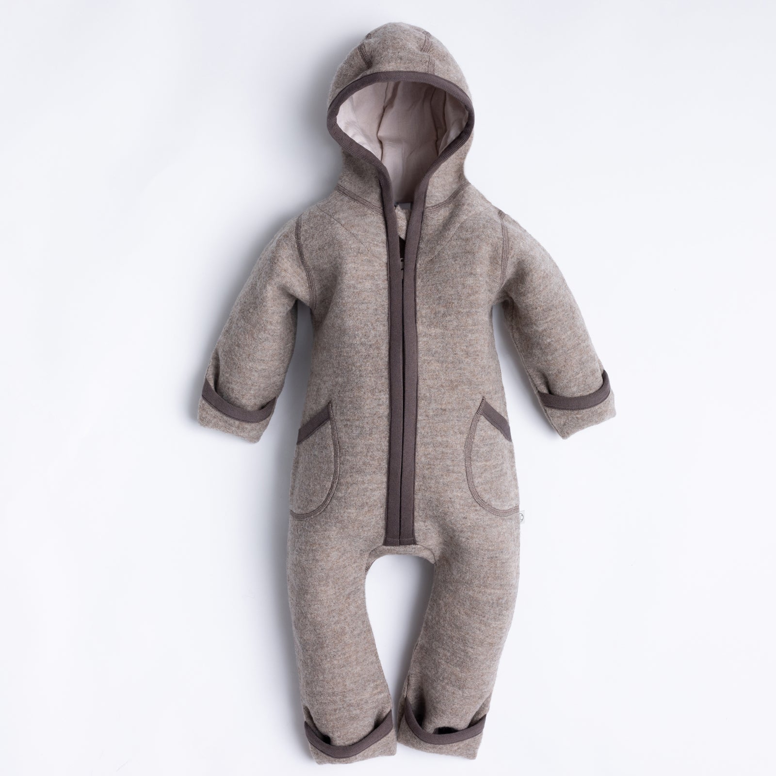 Cocoome Wollwalk-Overall - sand - Familienbande