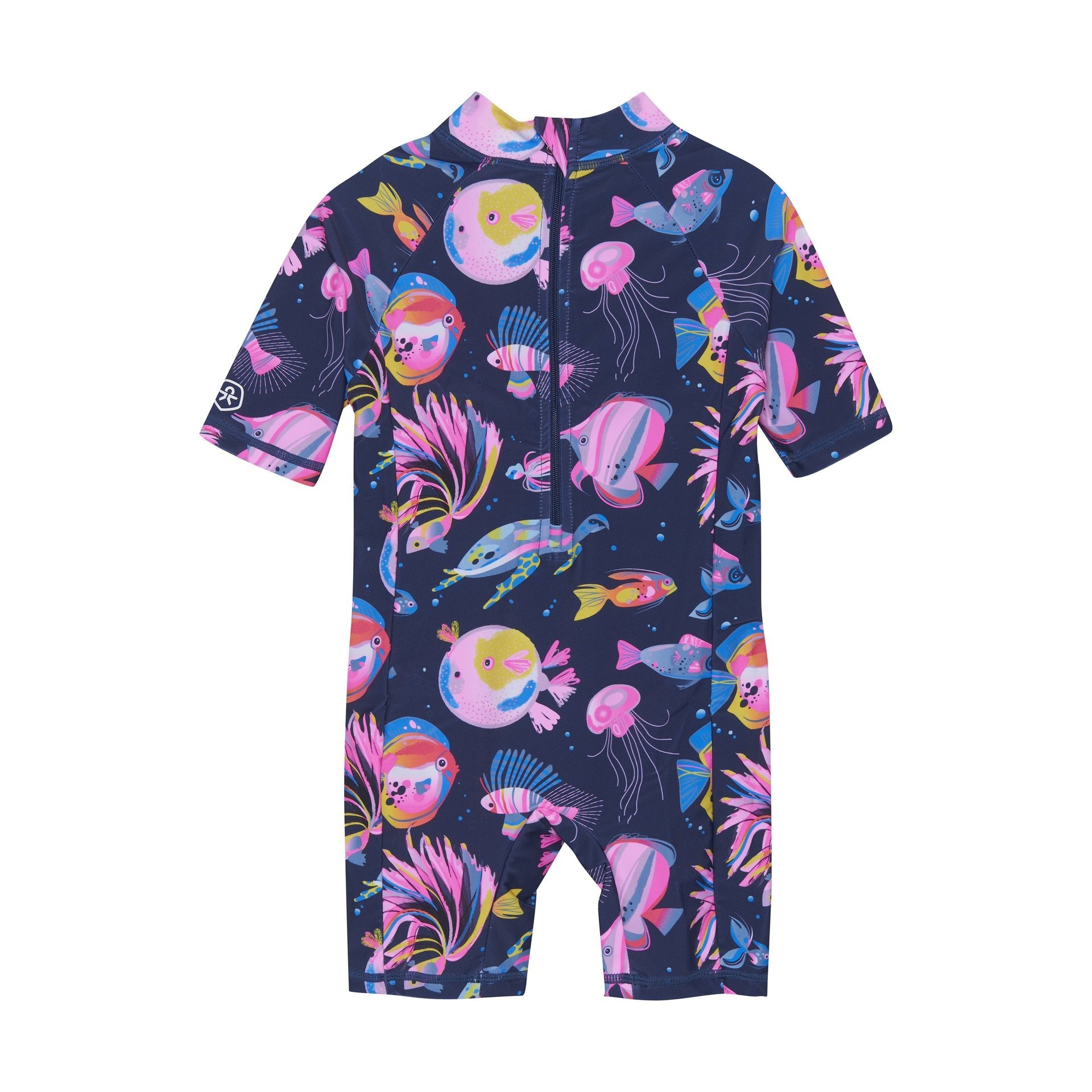 Color Kids Bade Jumpsuit - Diva Pink - Familienbande