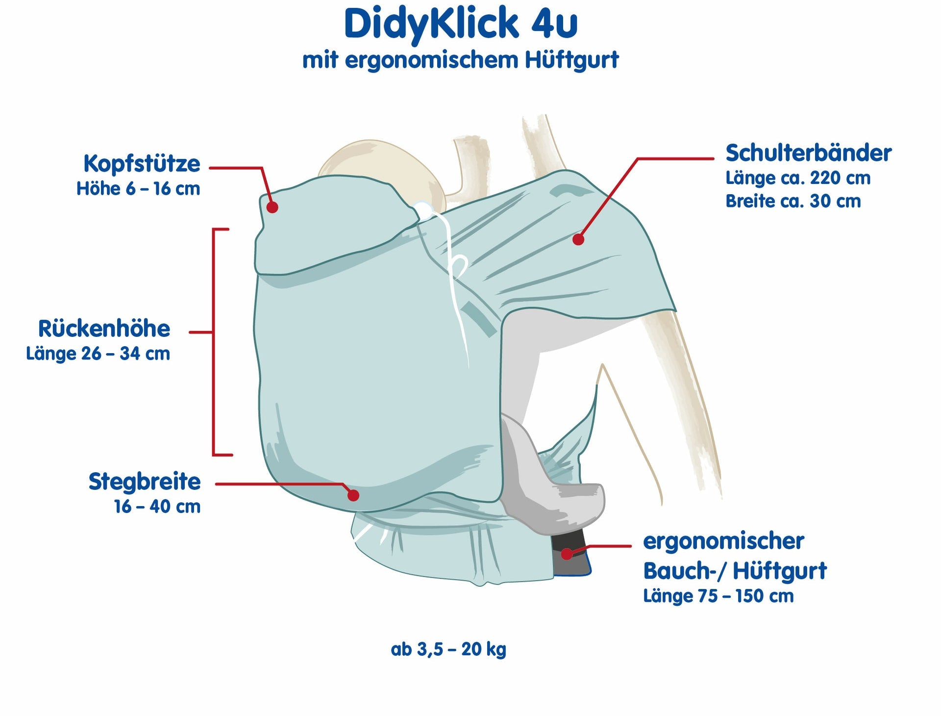 DidyKlick 4u - Trias Creme Leinen Didymos