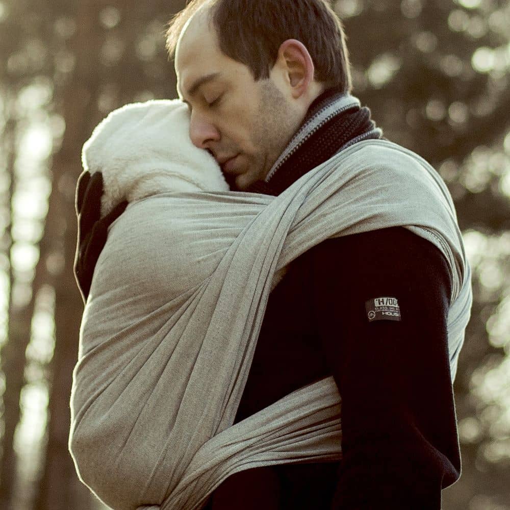 Didymos Babytragetuch - Silber Grösse 7 - Familienbande