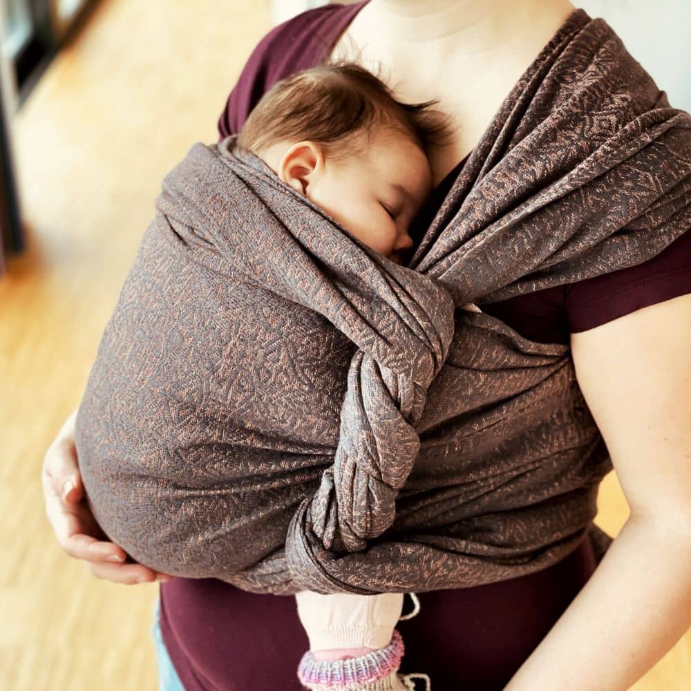 Didymos Babytragetuch - Sumeri Bitter Sweet Leinen Grösse 6 Didymos