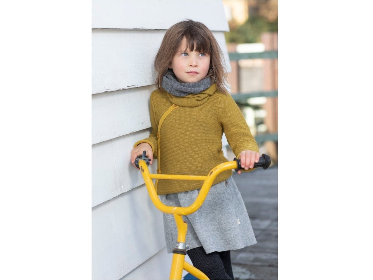 Disana Melange-Jacke - Oliv-anthrazit Disana