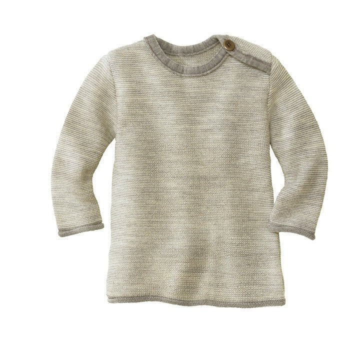 Disana Melange-Pullover - grau-natur - Familienbande