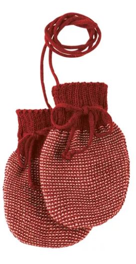 Disana Strick-Handschuhe - bordeaux Disana