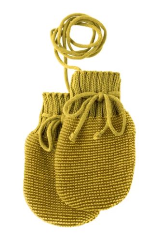Disana Strick-Handschuhe - curry-gold Disana