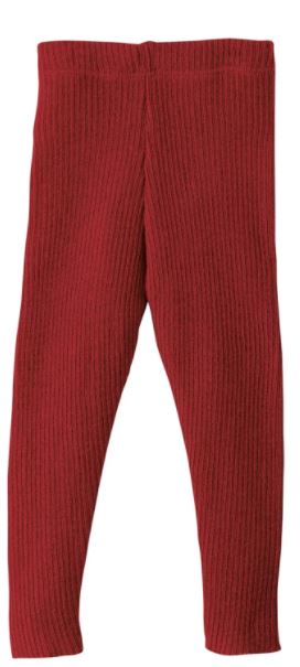 Disana Strick-Leggings - bordeaux Disana