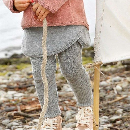 Disana Strick-Leggings - Cassis Disana