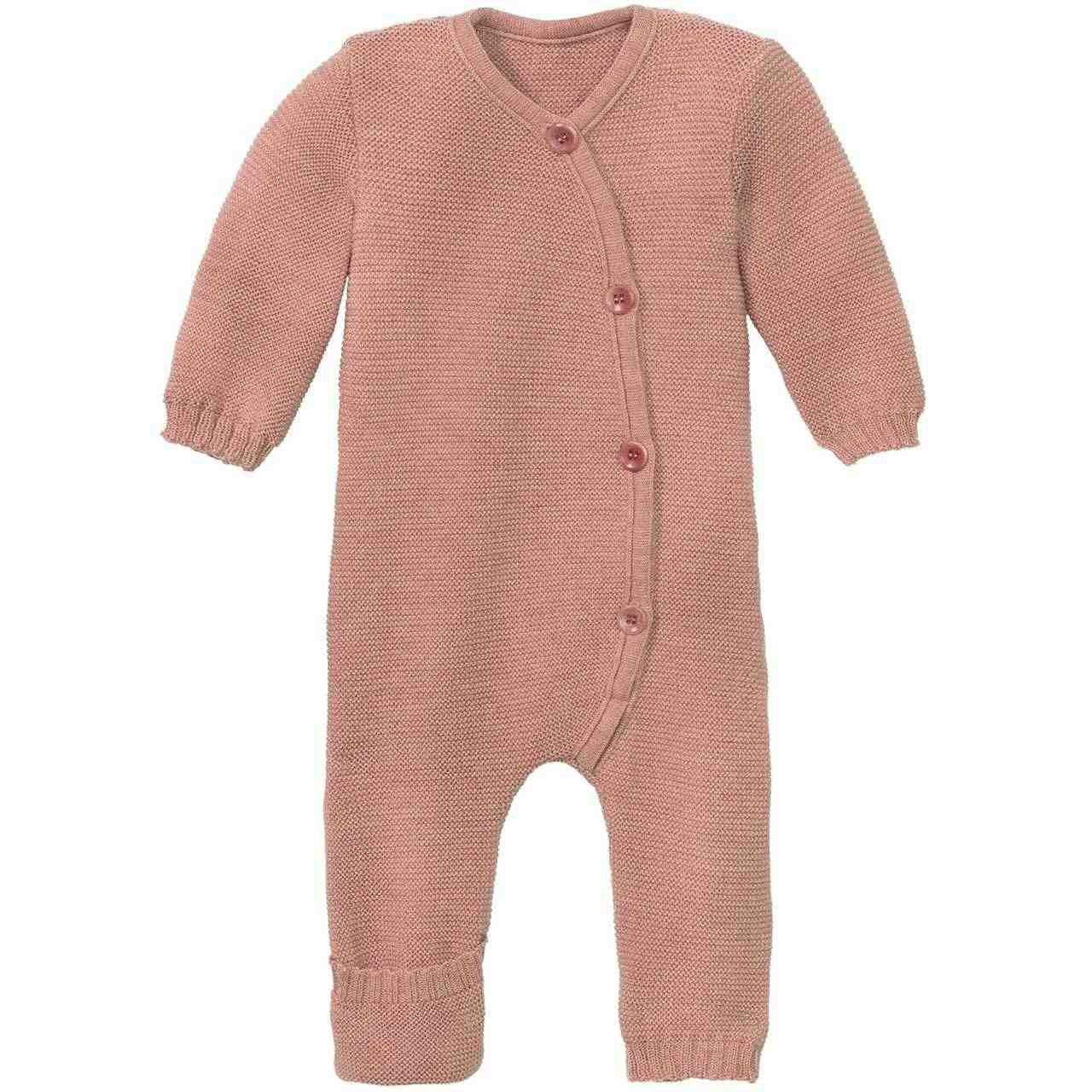 Disana Strick-Overall- rosé Familienbande