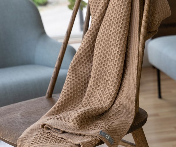 Disana Waben-Strickdecke 80x100cm - grey Disana