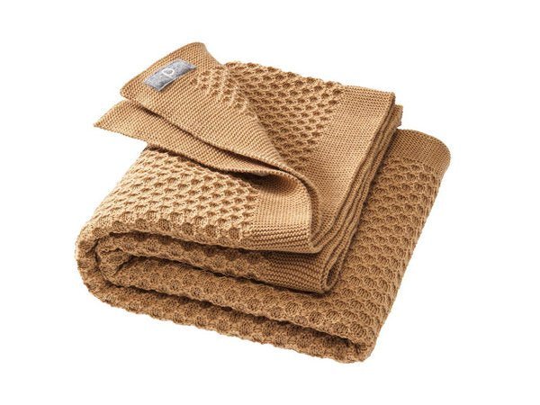 Disana Waben-Strickdecke 80x100cm - Karamell Disana