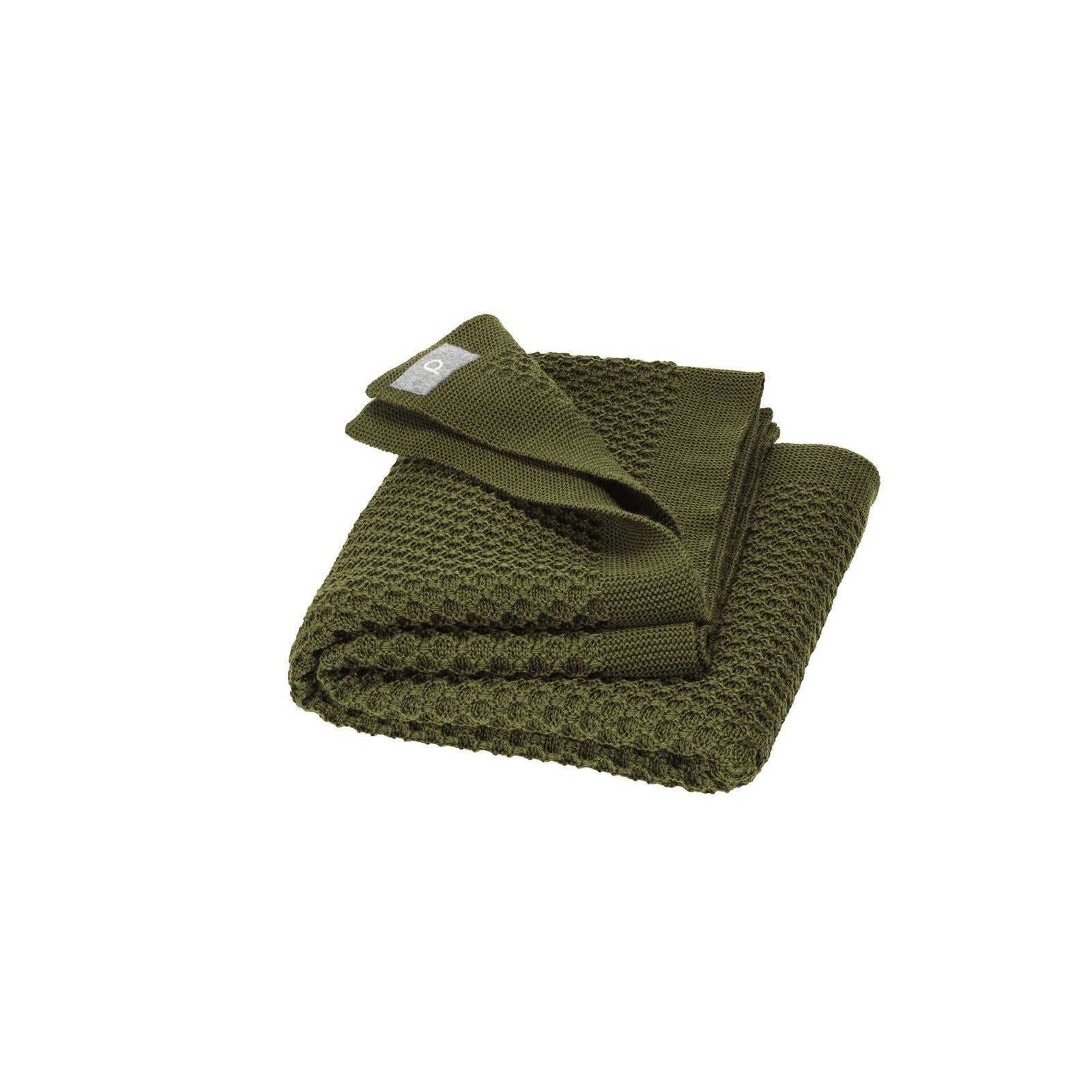 Disana Waben-Strickdecke 80x100cm - oliv Disana