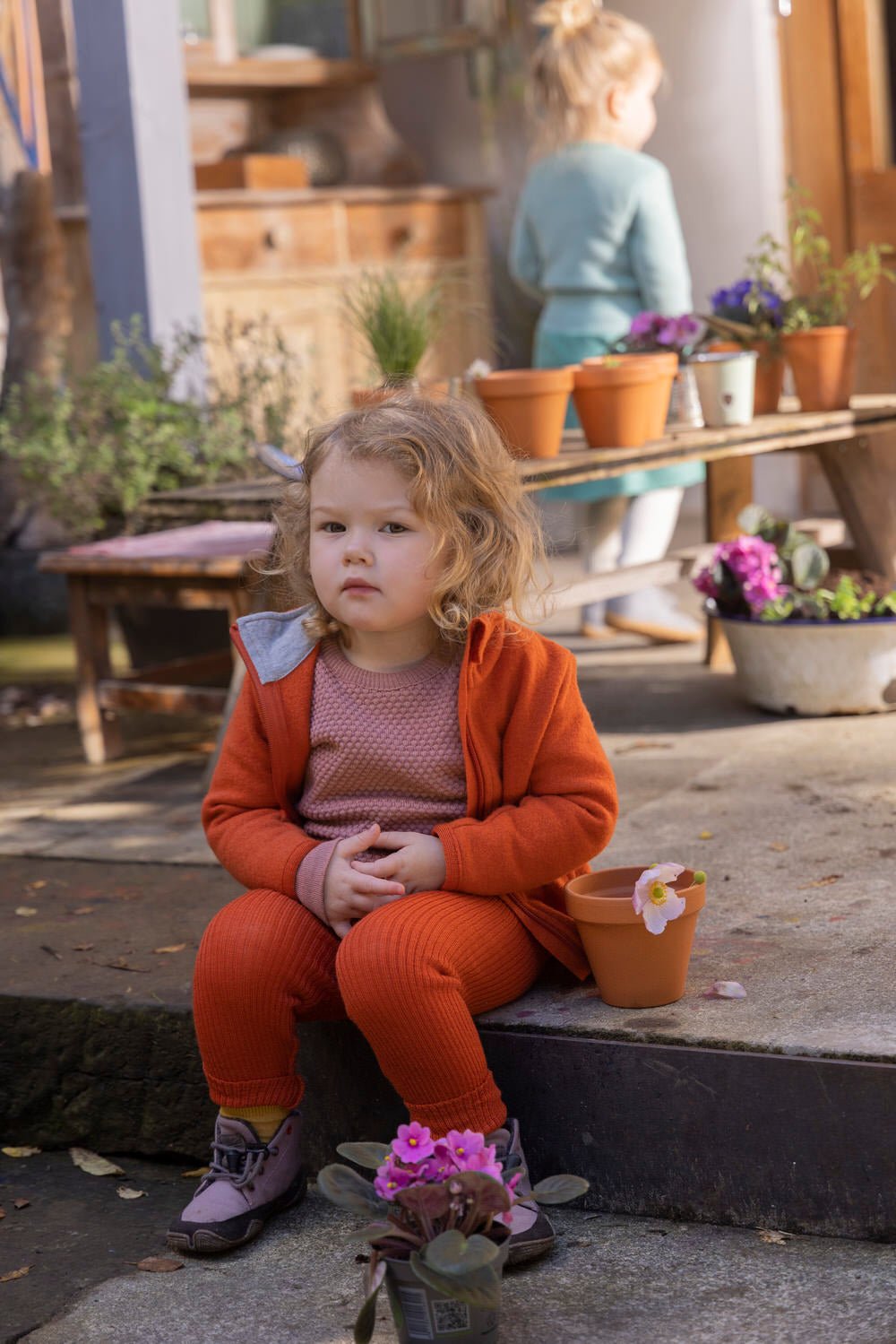 Disana Zipper-Jacke Orange - Familienbande