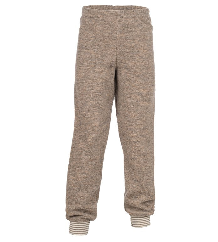 Engel Natur Kinder Schlafanzug-Hose aus Wollfrottee Engel