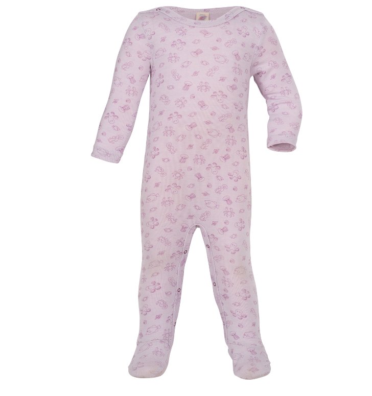 Engel Wolle/Seide Pyjama - magnolie (bedruckt) Engel