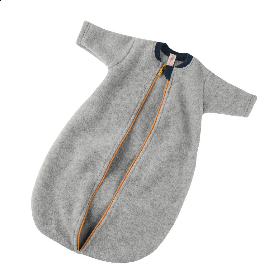Engel Wollfleece-Schlafsack mit Reissverschluss langarm Engel