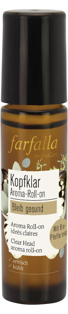 Farfalla Aroma-Roll-on Minze Kopfklar "Bleib gesund" farfalla