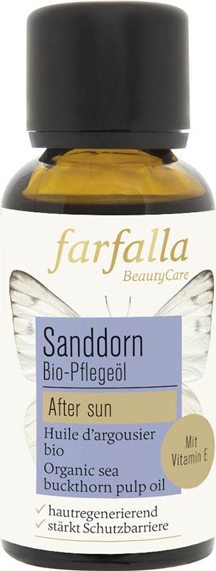Farfalla Sanddornfruchtfleisch Bio-Pflegeöl after sun farfalla
