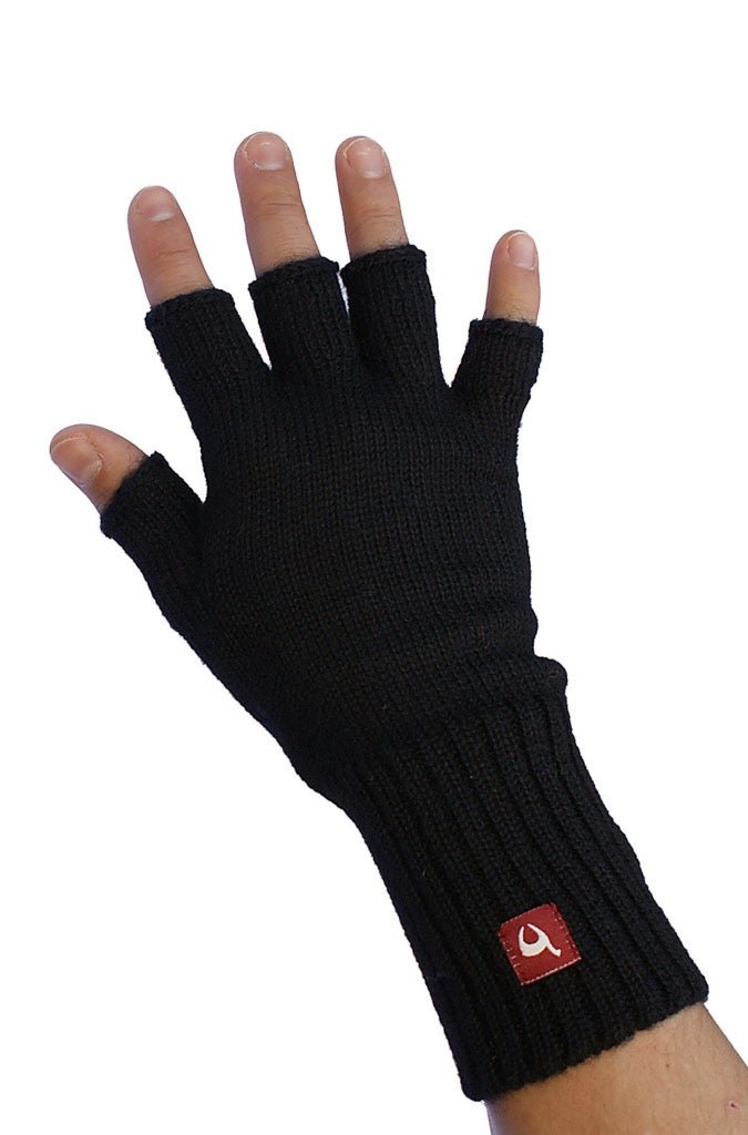 Alpaka Halbfinger-Handschuhe Apu Kuntur