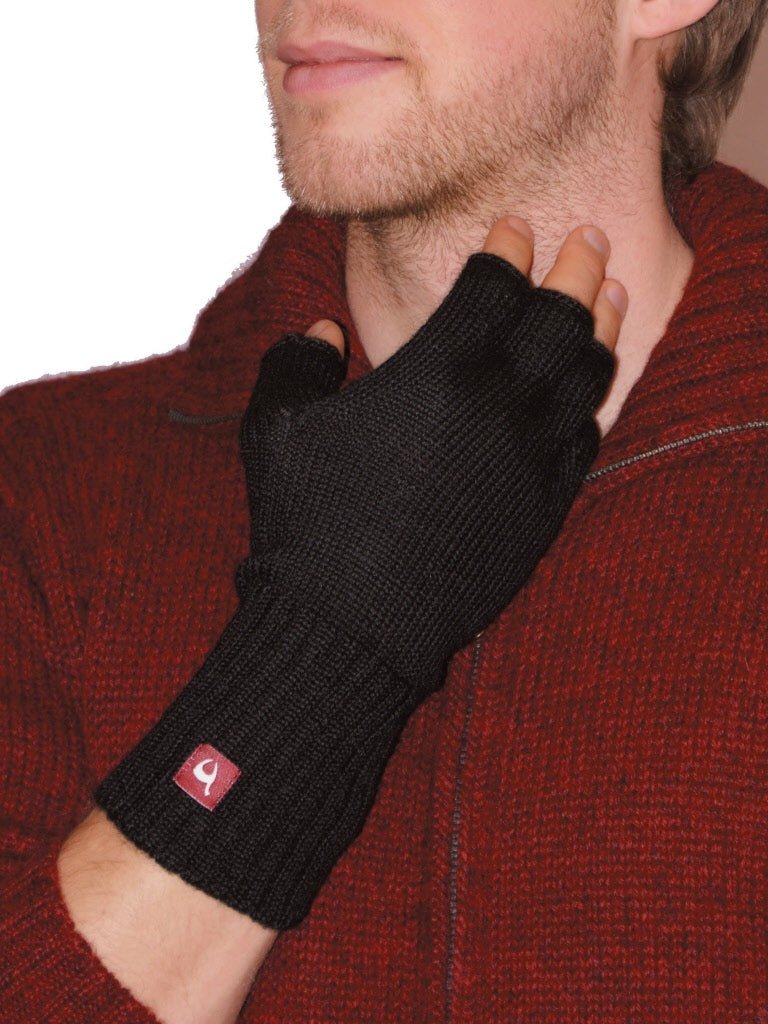 Alpaka Halbfinger-Handschuhe Apu Kuntur