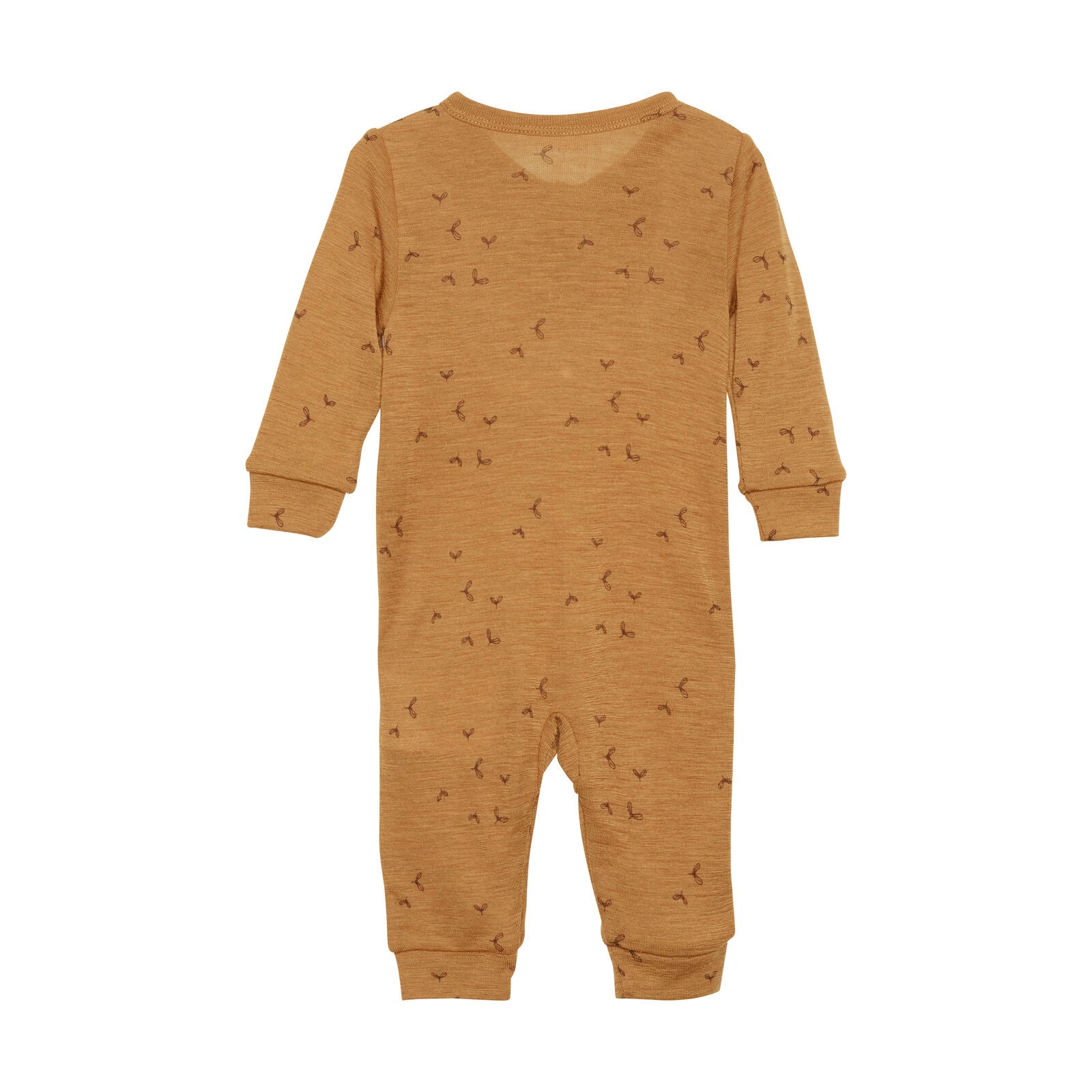 Fixoni Langarm-Spieler oder Pyjama Wolle/Seide - Sugar Brown fixoni