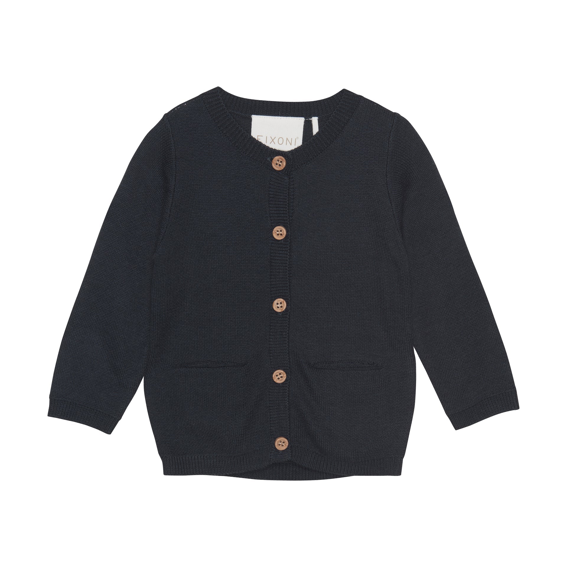 Fixoni Strick-Jäckchen Bambus/Baumwolle - India Ink fixoni