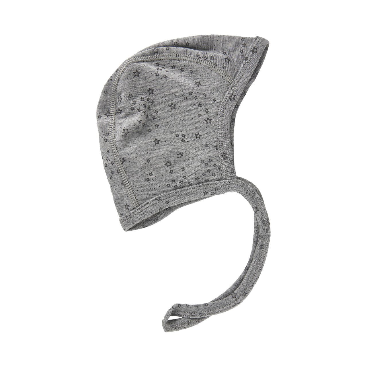 Fixoni Woll-Seide Käppli - Sterne grau fixoni