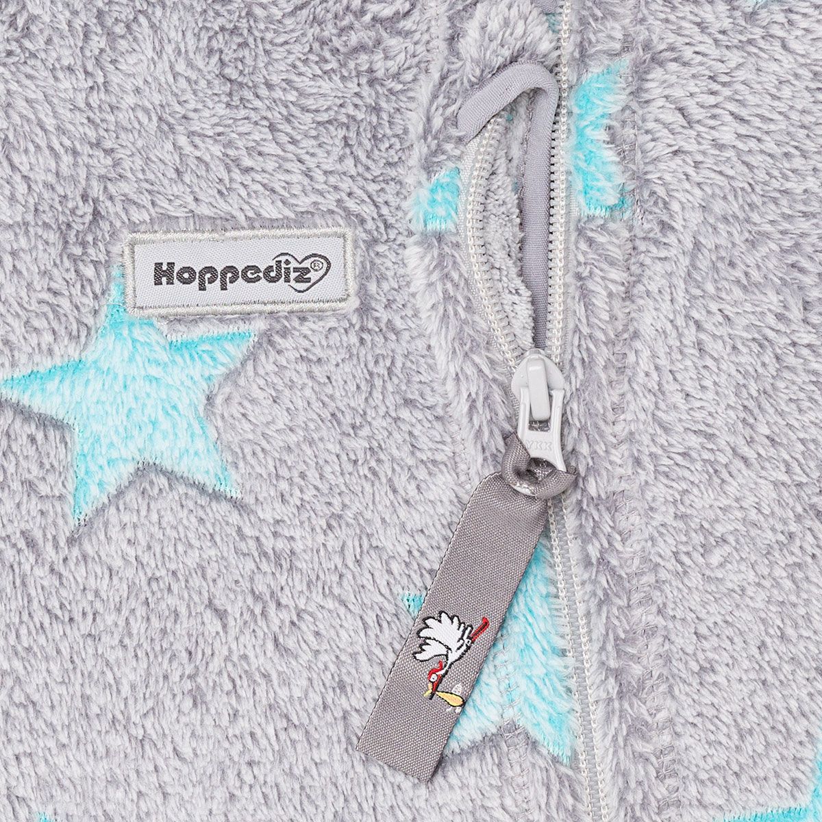 Fleece Overall grau-blau Hoppediz - Familienbande