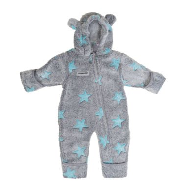 Fleece Overall grau-blau Hoppediz - Familienbande