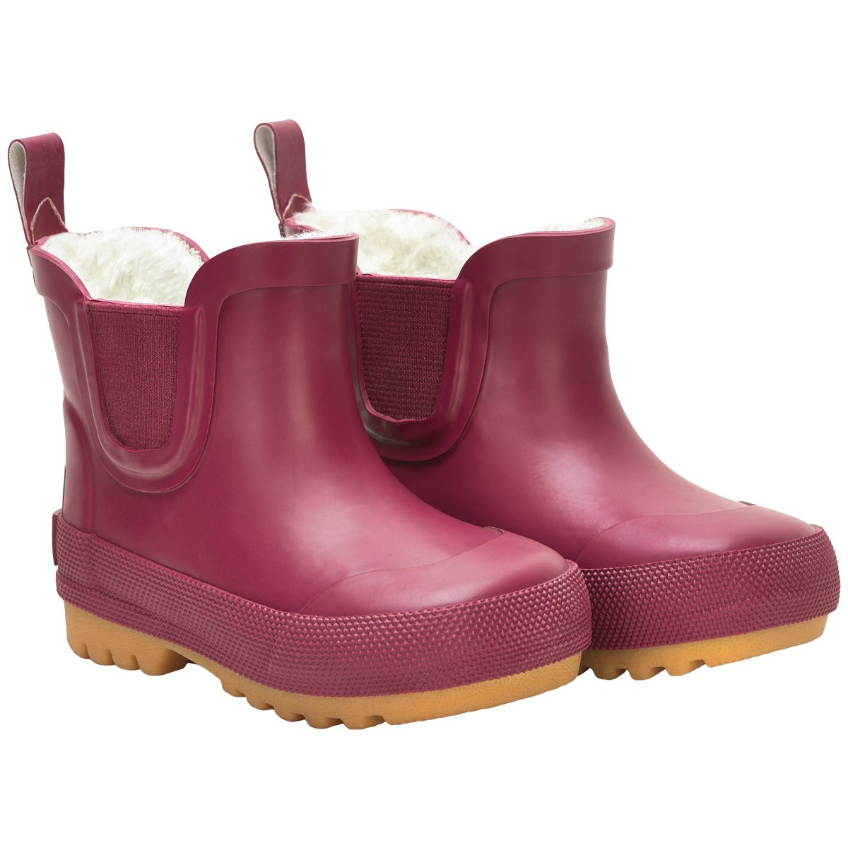 gefütterte Gummistiefel maroon kurz - Familienbande