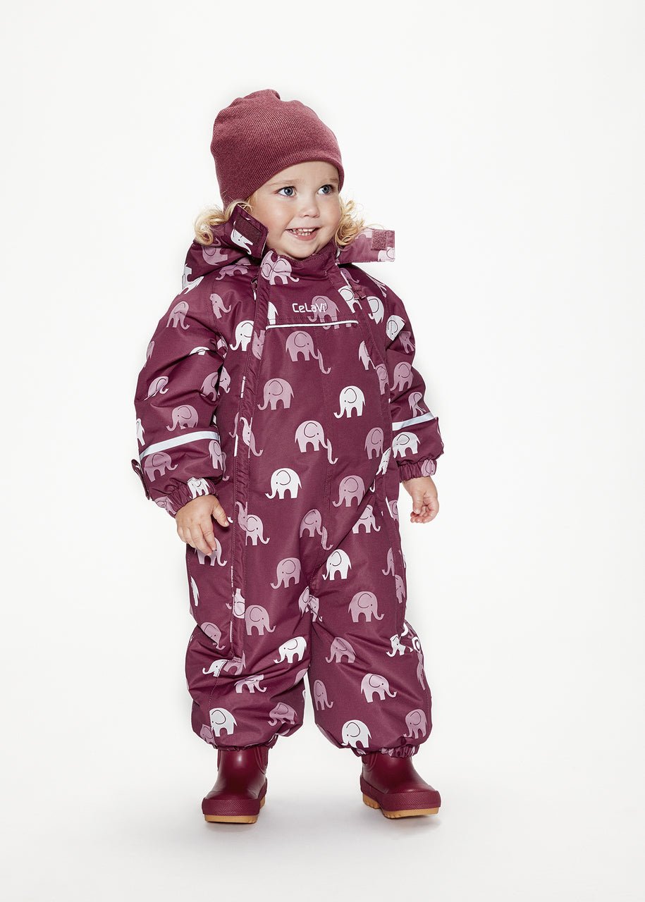 gefütterte Gummistiefel maroon kurz CeLaVi